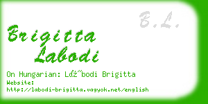 brigitta labodi business card